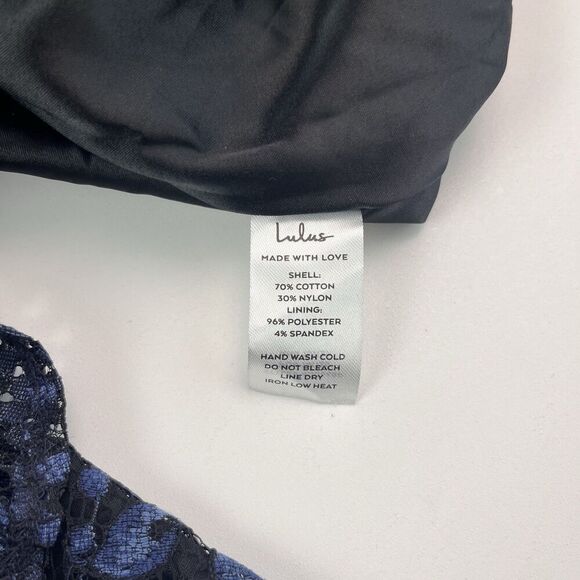 New Lulus Molinetto Floral Lace Ruffled Maxi Dress 3X Navy - Picture 15 of 16